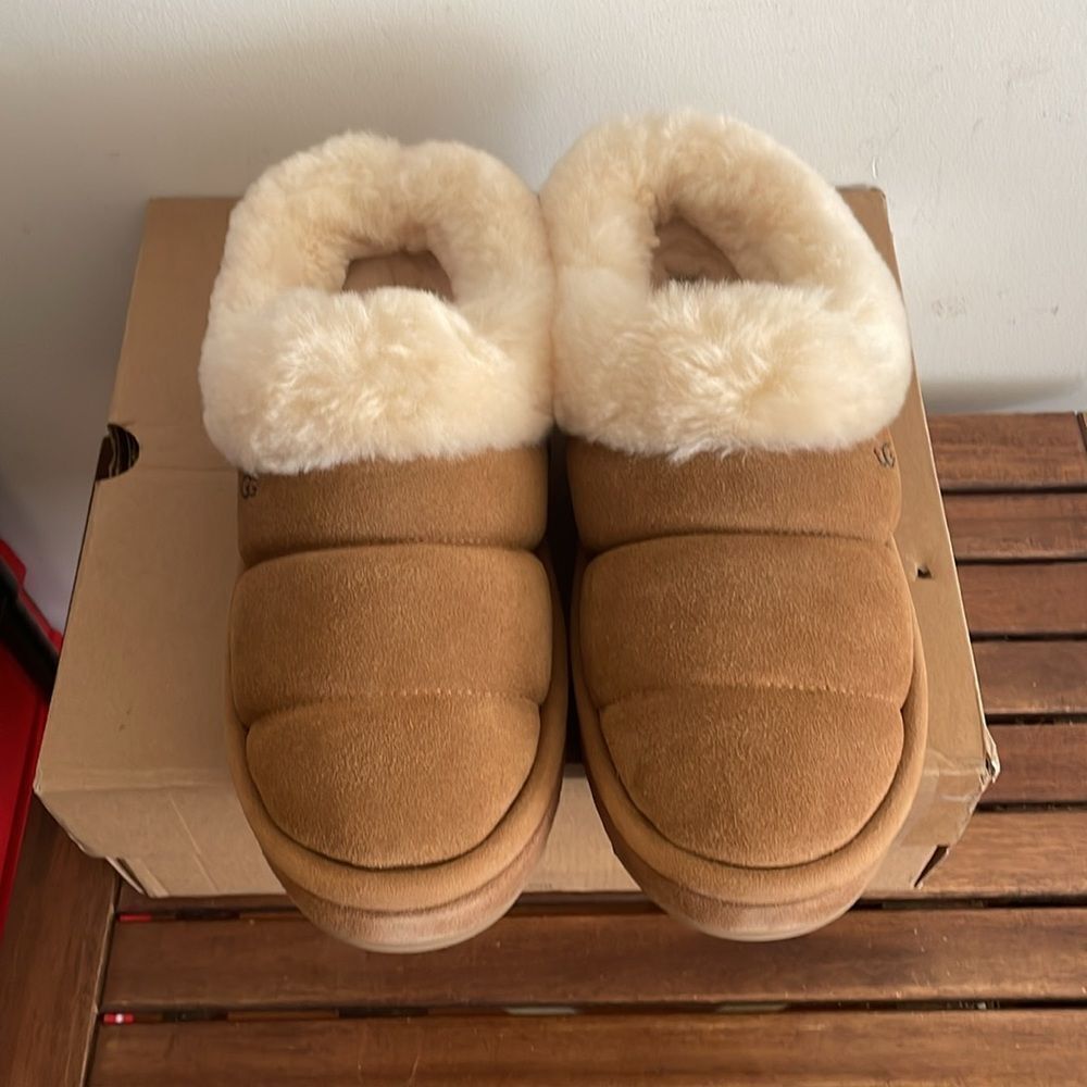 UGG Tazzlita Slip On Cozy Slippers Chestnut USA Women Size 11/UK 9/EU 42 View 5